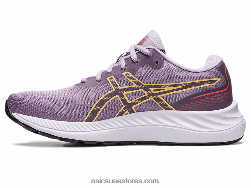 Asics الكوارتز البنفسجي / البرتقالي الفاتح جل اكسايت 9 عريض 2N24DJ2415