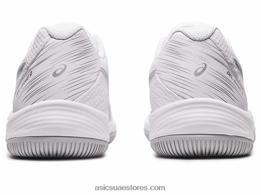 Asics أبيض / فضي نقي لعبة جل 9 2N24DJ2417