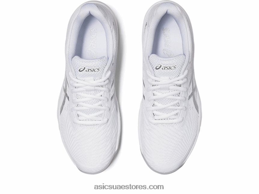 Asics أبيض / فضي نقي لعبة جل 9 2N24DJ2417