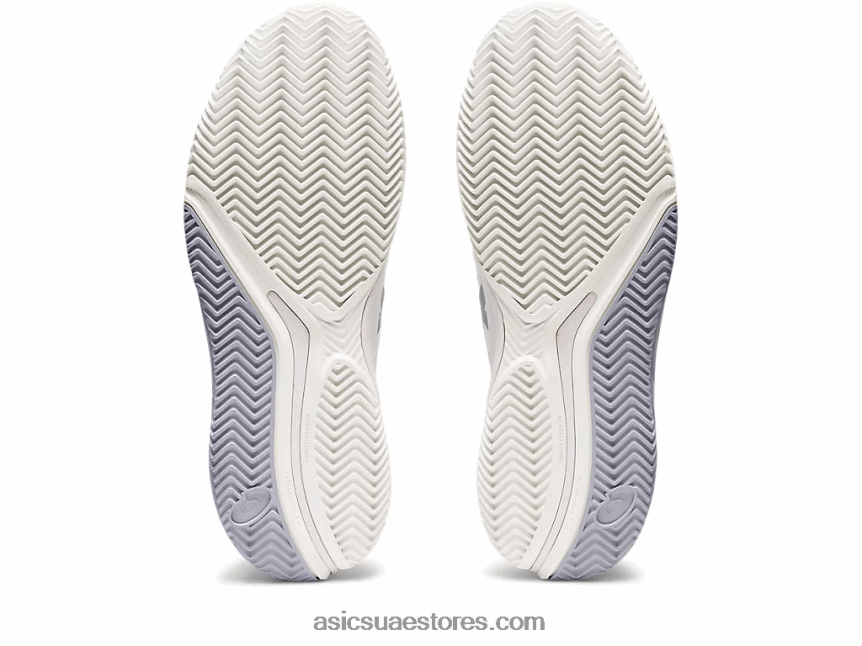 Asics أبيض / فضي نقي هلام القرار 9 الطين 2N24DJ2459