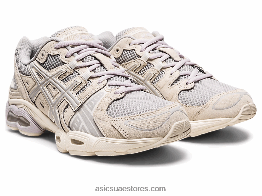 Asics المحار الرمادي / البتولا جل نيمبوس 9 2N24DJ2704