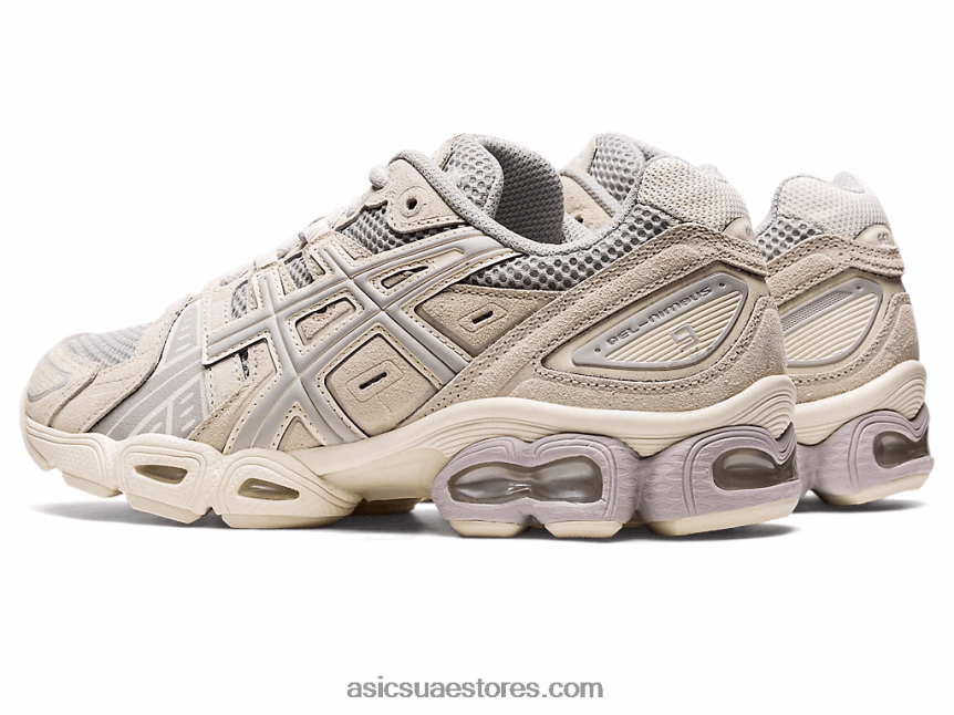 Asics المحار الرمادي / البتولا جل نيمبوس 9 2N24DJ2704