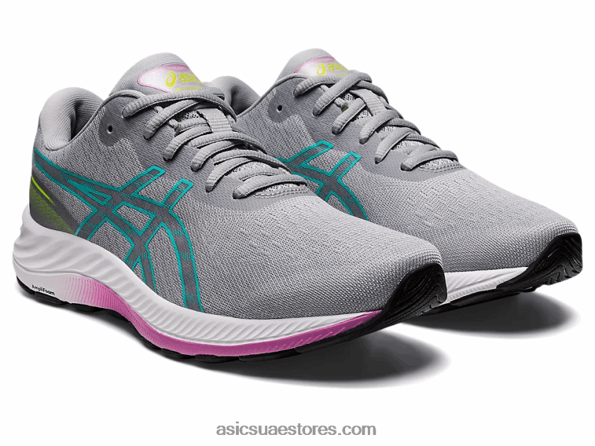 Asics رمادي بيدمونت / زجاج البحر جل اكسايت 9 عريض 2N24DJ2867