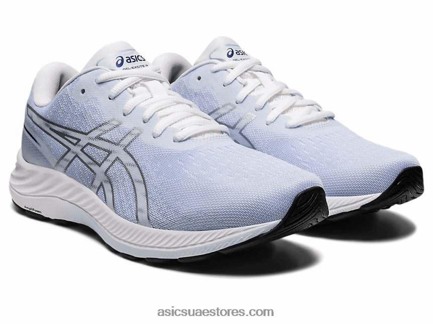 Asics أبيض / فضي نقي جل اكسايت 9 2N24DJ3109