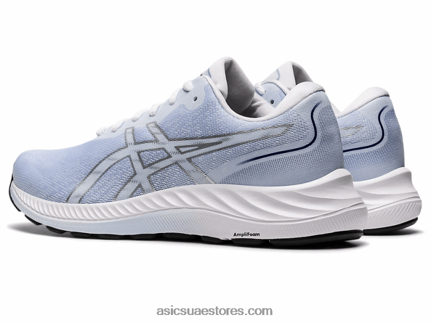 Asics أبيض / فضي نقي جل اكسايت 9 2N24DJ3109