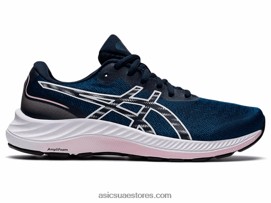 Asics ماكو أزرق / أبيض جل اكسايت 9 عريض 2N24DJ3248