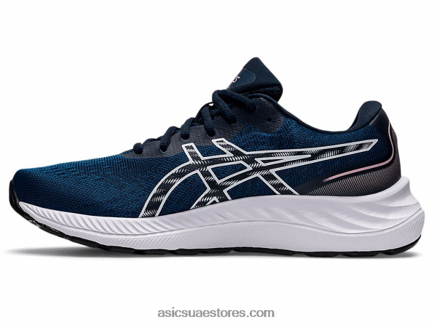 Asics ماكو أزرق / أبيض جل اكسايت 9 عريض 2N24DJ3248