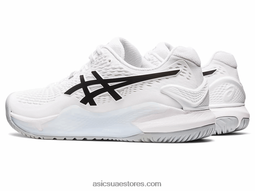 Asics أبيض أسود جل القرار 9 2N24DJ354