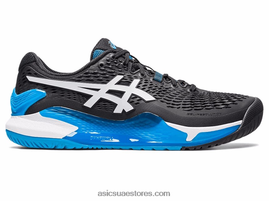 Asics أسود / أبيض جل القرار 9 2N24DJ355