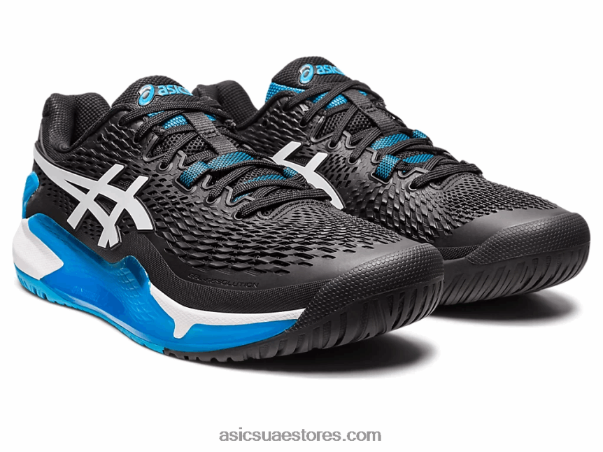 Asics أسود / أبيض جل القرار 9 2N24DJ355