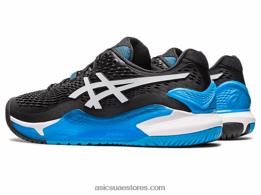 Asics أسود / أبيض جل القرار 9 2N24DJ355
