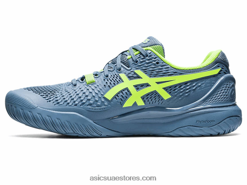 Asics أزرق صلب / أخضر خطر جل القرار 9 2N24DJ366