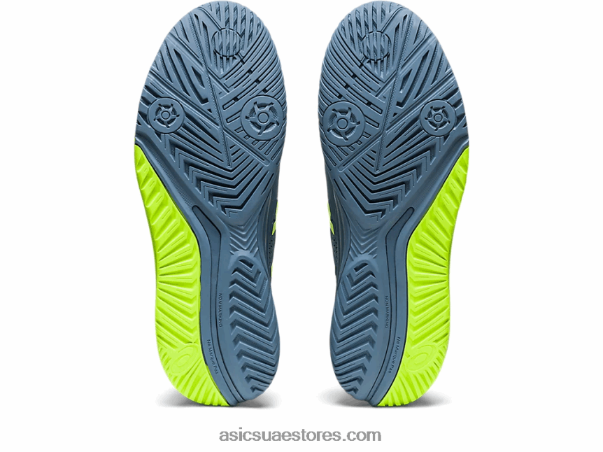 Asics أزرق صلب / أخضر خطر جل القرار 9 2N24DJ366