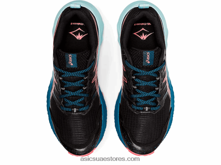 Asics أسود / مرجان مشتعل جل ترابوكو 9 2N24DJ3888