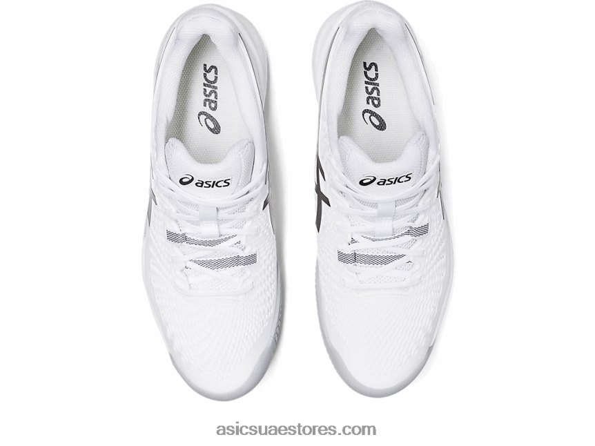 Asics أبيض أسود هلام القرار 9 الطين 2N24DJ401
