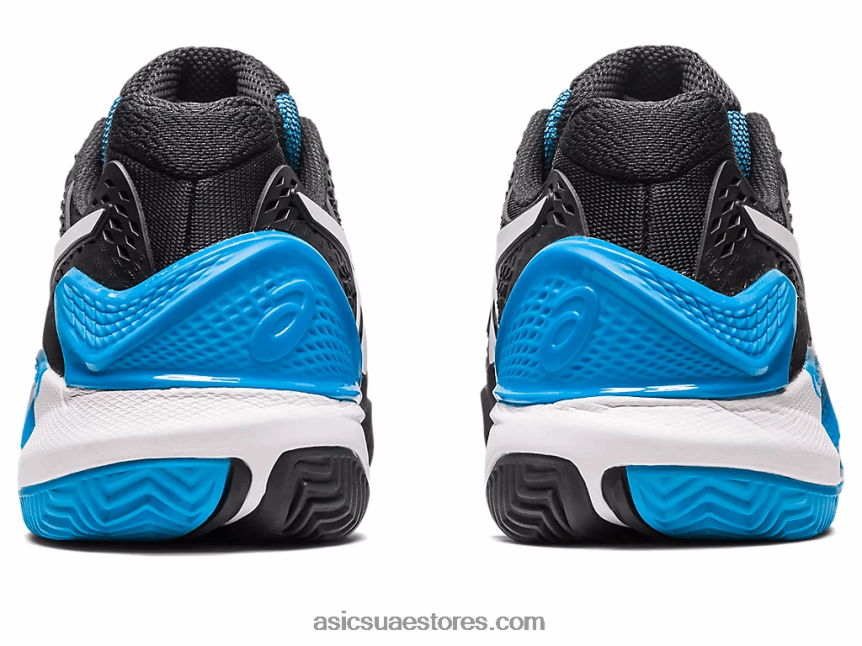 Asics أسود / أبيض هلام القرار 9 الطين 2N24DJ405