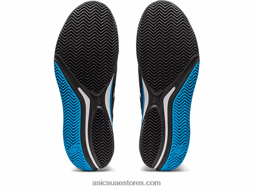 Asics أسود / أبيض هلام القرار 9 الطين 2N24DJ405