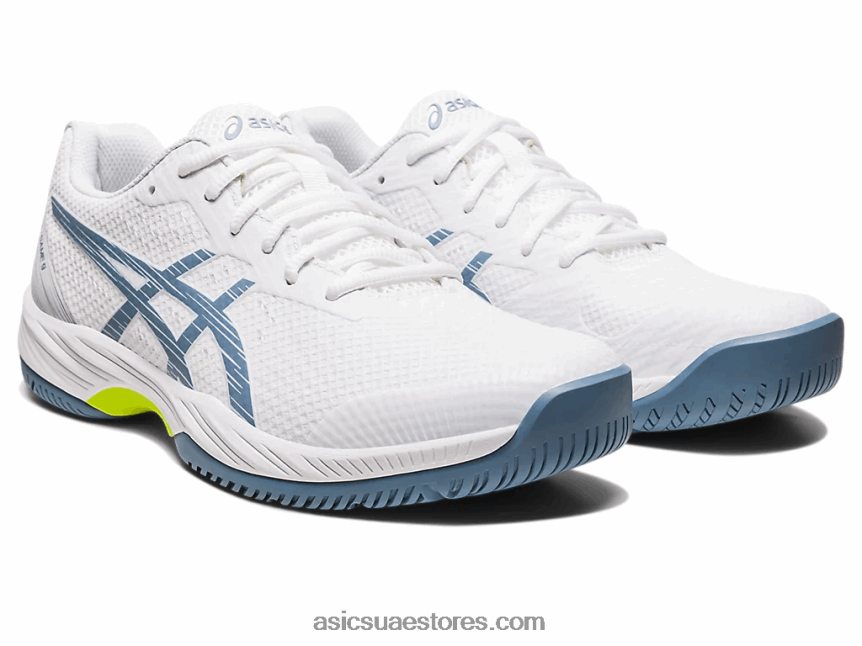 Asics أبيض / أزرق صلب لعبة جل 9 2N24DJ410