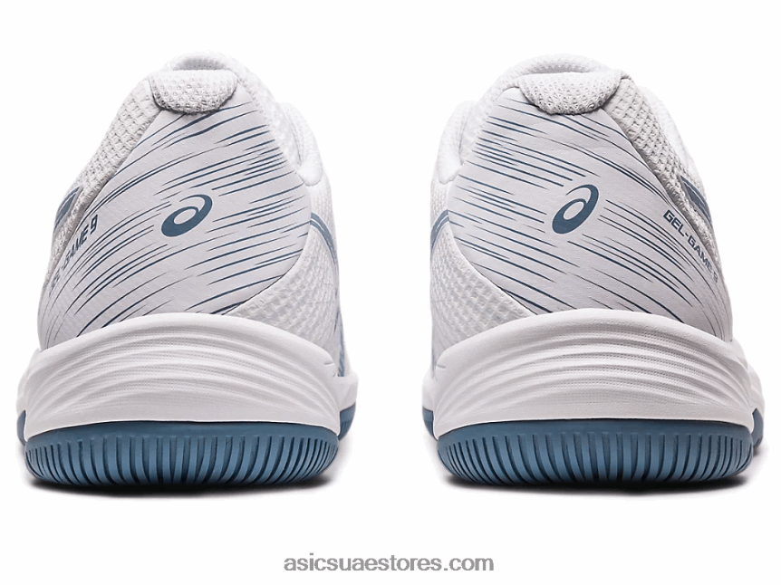 Asics أبيض / أزرق صلب لعبة جل 9 2N24DJ410