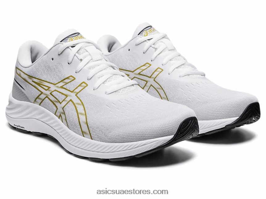 Asics أبيض / زيت زيتون جل اكسايت 9 2N24DJ414