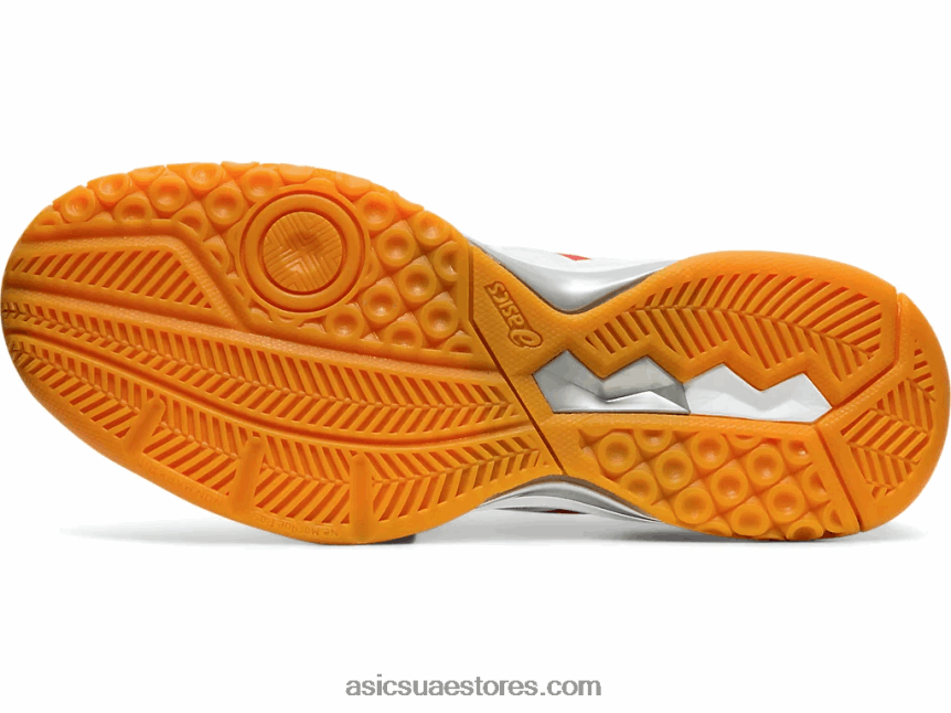 Asics أبيض / أحمر كلاسيكي صاروخ جل 9 2N24DJ4202