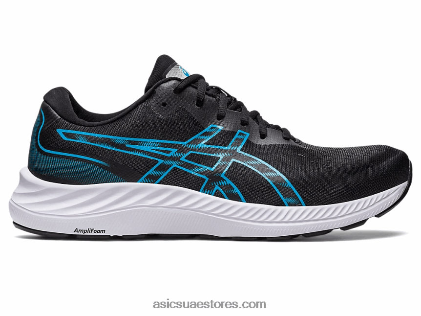 Asics أسود / أزرق الجزيرة جل اكسايت 9 2N24DJ428