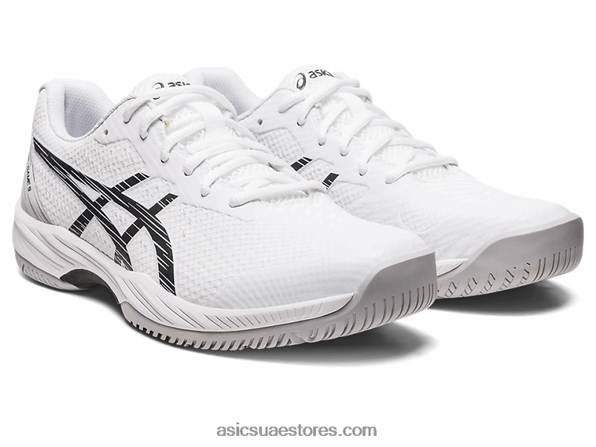 Asics أبيض أسود لعبة جل 9 2N24DJ440