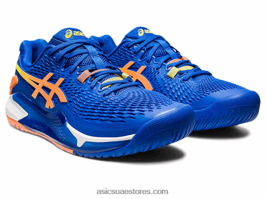 Asics تونة أزرق / خوخ شمس جل القرار 9 2N24DJ62
