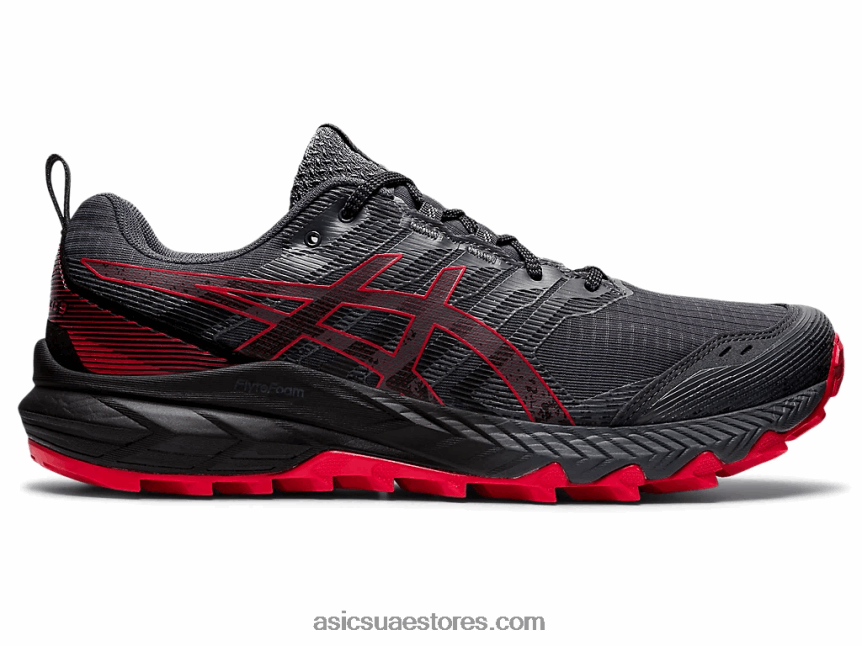Asics ناقل رمادي / أحمر كهربائي جل ترابوكو 9 2N24DJ670
