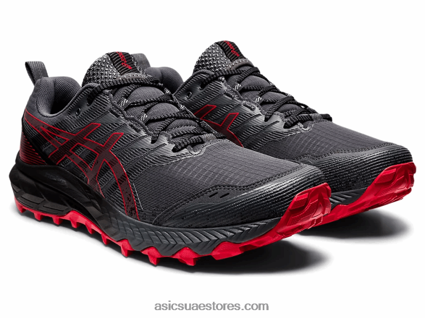 Asics ناقل رمادي / أحمر كهربائي جل ترابوكو 9 2N24DJ670