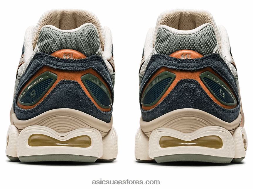 Asics كريم / ريش رمادي جل نيمبوس 9 2N24DJ756