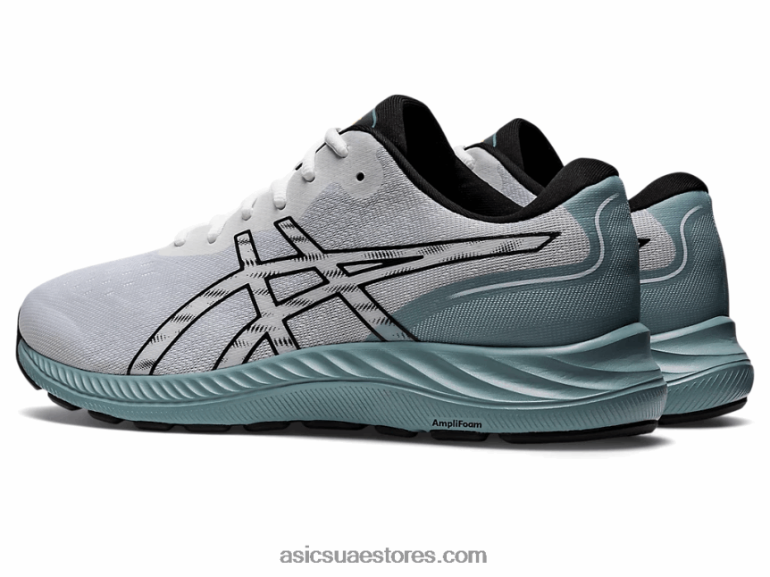 Asics أبيض أسود جل اكسايت 9 2N24DJ783