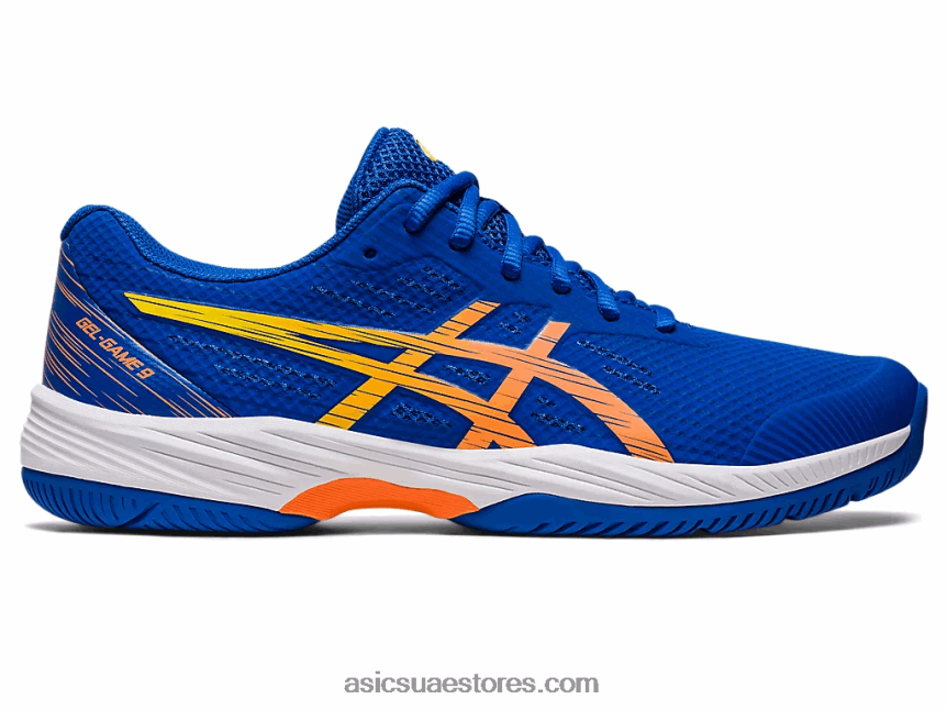 Asics تونة أزرق / خوخ شمس لعبة جل 9 2N24DJ97