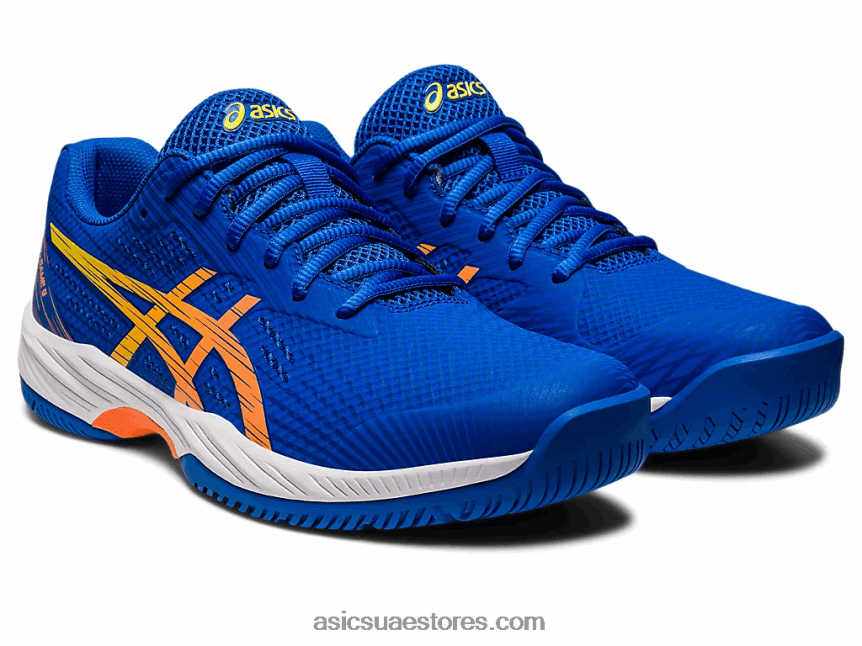 Asics تونة أزرق / خوخ شمس لعبة جل 9 2N24DJ97