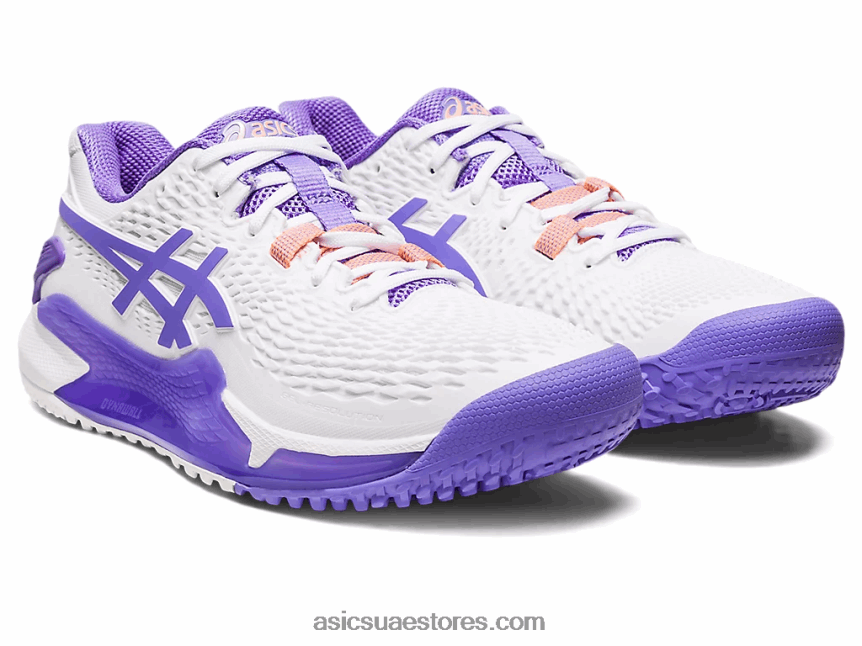 Asics أبيض / جمشت جل القرار 9 oc 2N24DJ2528
