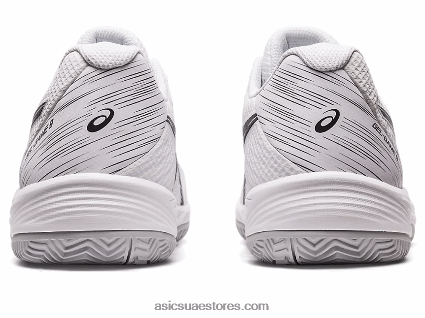 Asics أبيض أسود لعبة جل 9 طين / oc 2N24DJ432
