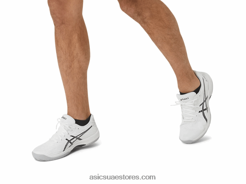 Asics أبيض أسود لعبة جل 9 طين / oc 2N24DJ432