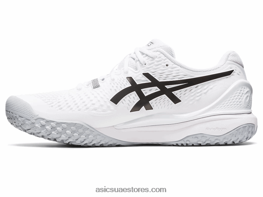 Asics أبيض أسود جل القرار 9 oc 2N24DJ507