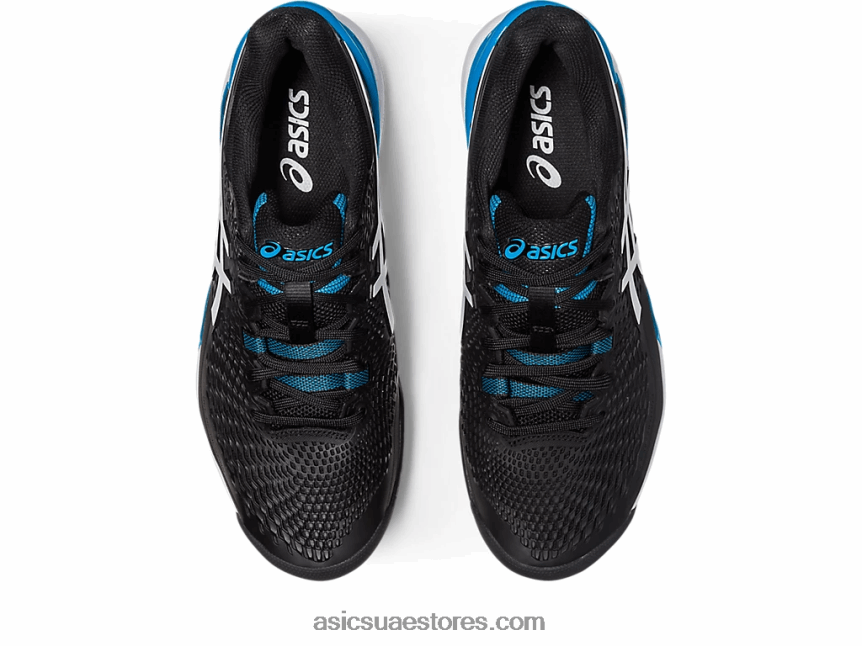 Asics أسود / أبيض دقة هلام 9 oc 2N24DJ567