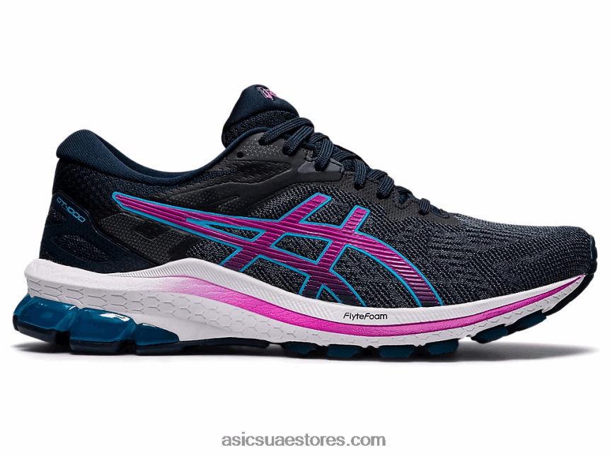Asics عنب فرنسي أزرق / رقمي GT-1000 10 عريض 2N24DJ3999