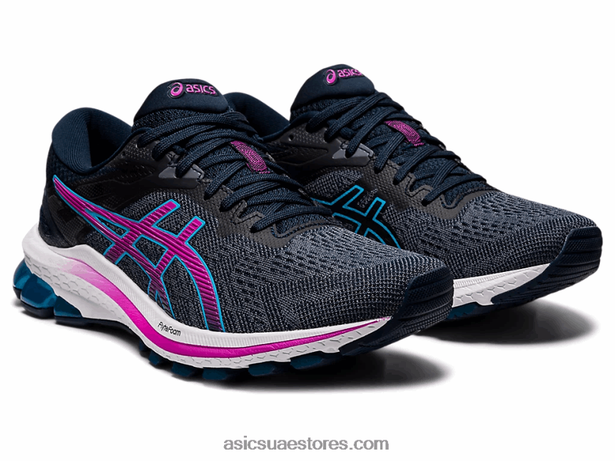 Asics عنب فرنسي أزرق / رقمي GT-1000 10 عريض 2N24DJ3999