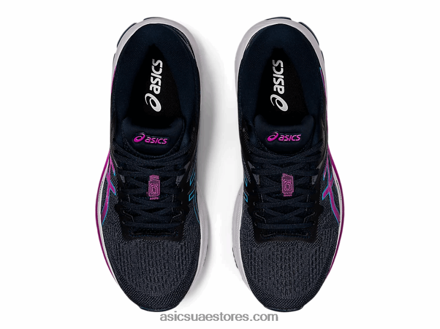Asics عنب فرنسي أزرق / رقمي GT-1000 10 عريض 2N24DJ3999
