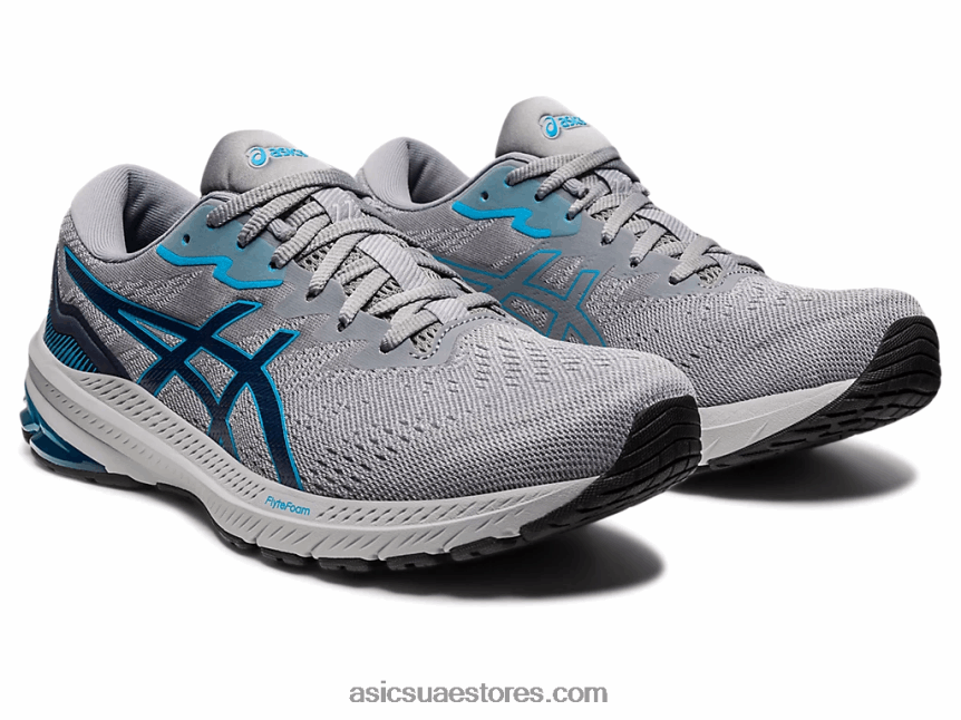 Asics بيدمونت الرمادي / الأزرق النيلي GT-1000 11 2N24DJ101