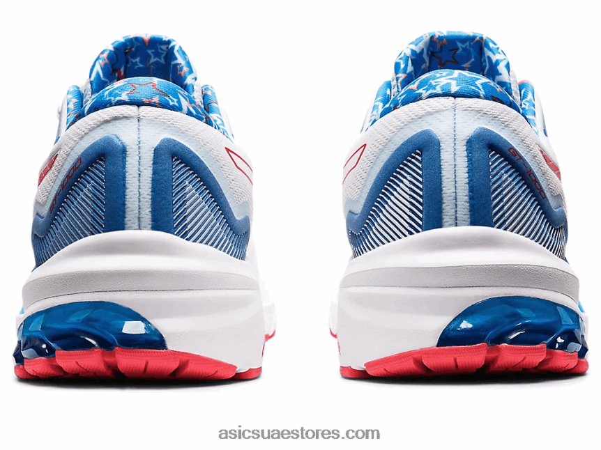 Asics أبيض / أحمر كهربائي GT-1000 11 2N24DJ1278
