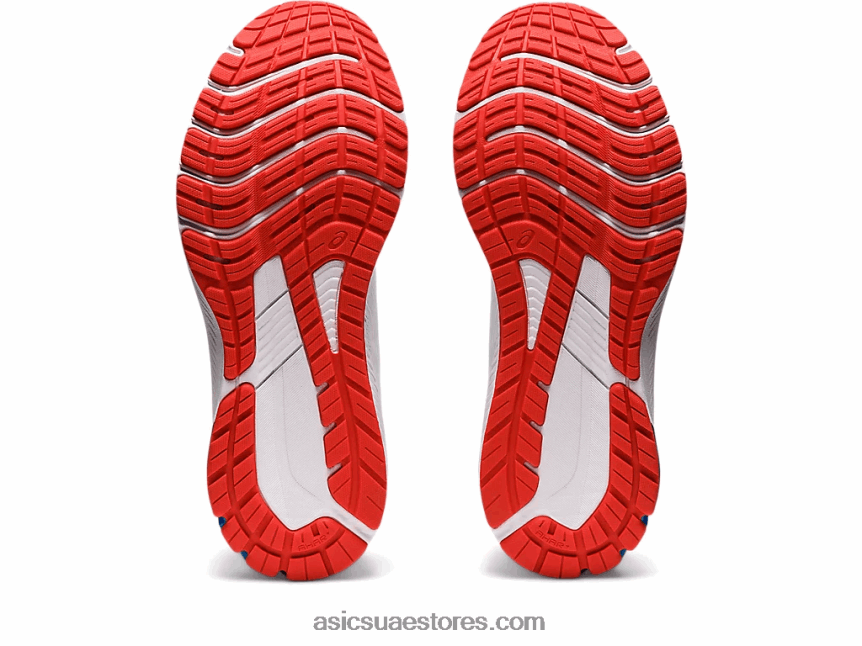 Asics أبيض / أحمر كهربائي GT-1000 11 2N24DJ1278