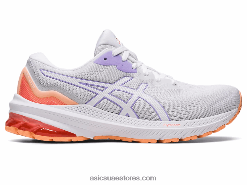 Asics أبيض / بنفسجي رقمي GT-1000 11 2N24DJ2429