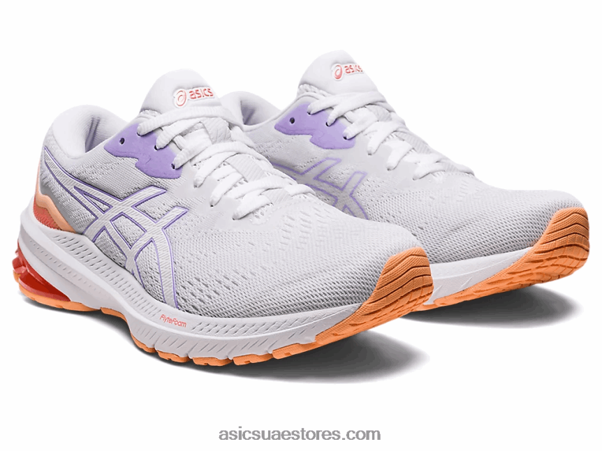 Asics أبيض / بنفسجي رقمي GT-1000 11 2N24DJ2429