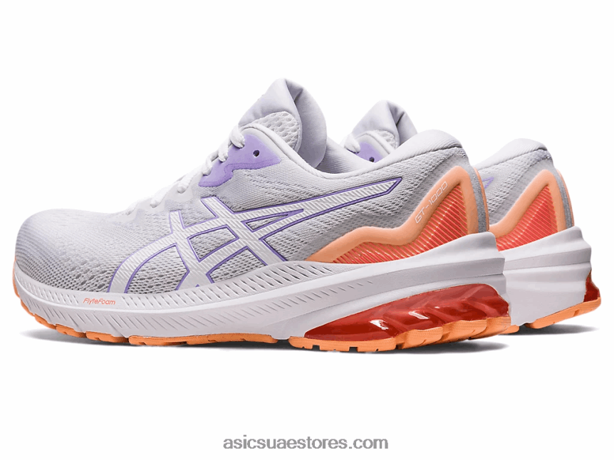 Asics أبيض / بنفسجي رقمي GT-1000 11 2N24DJ2429