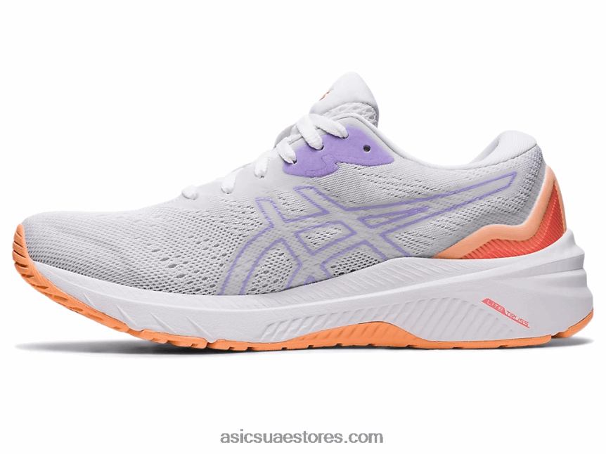 Asics أبيض / بنفسجي رقمي GT-1000 11 2N24DJ2429