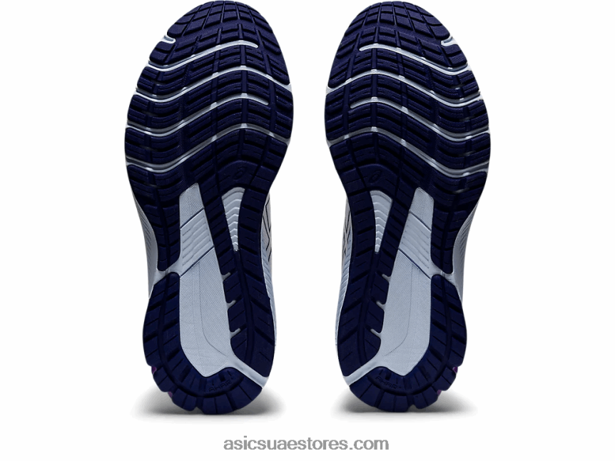 Asics أبيض / أزرق غامق GT-1000 11 عريض 2N24DJ2878